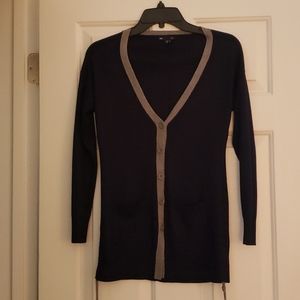 GAP navy blue and gray cardigan